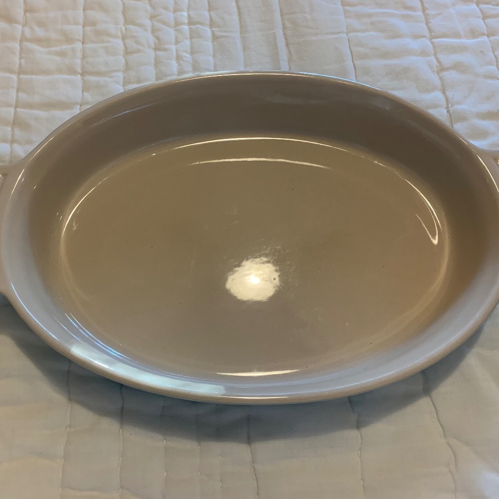 Le Creuset Heritage Stoneware Oval Casserole Dish in Light Blue